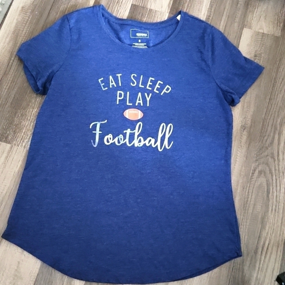 FOOTBALL Season Eat Sleep Play Football Top Size Small